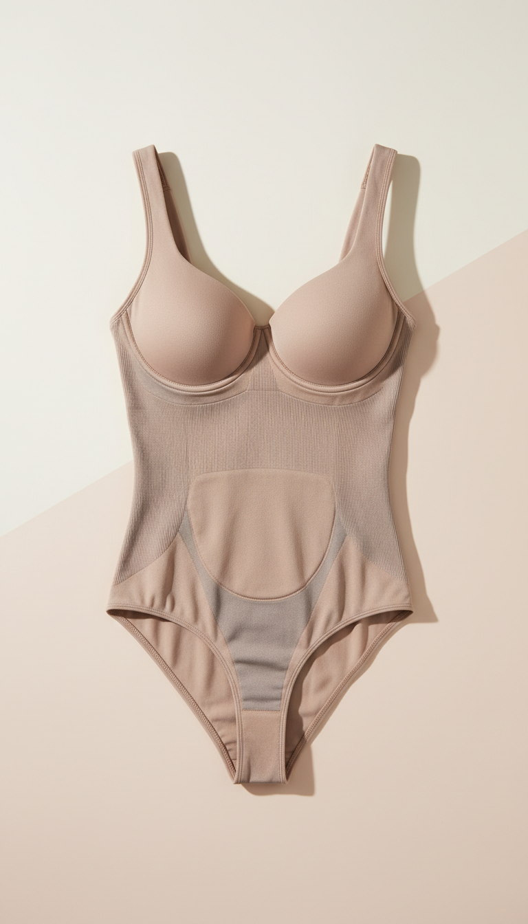Seamless Sculpting Bodysuit Microfibre Blend