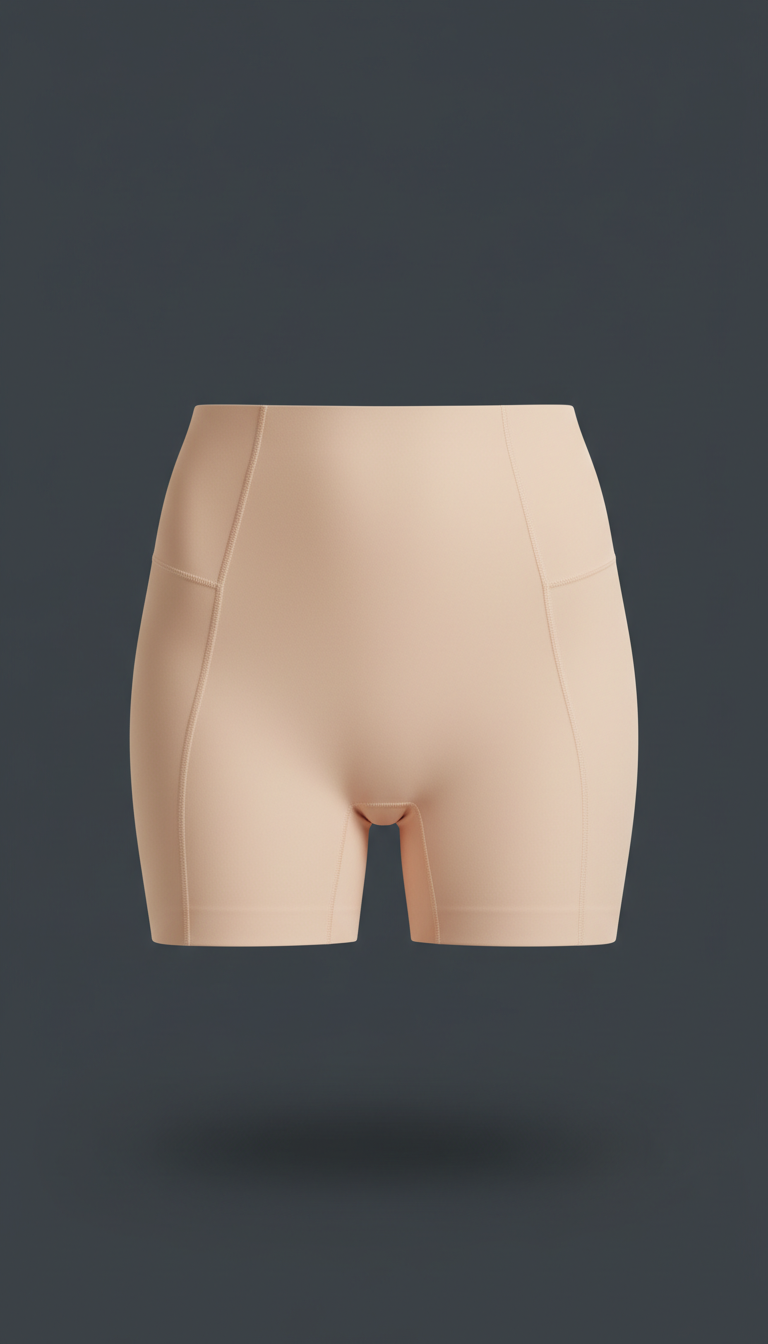 High-Waist Sculpting Shorts Microfiber Blend